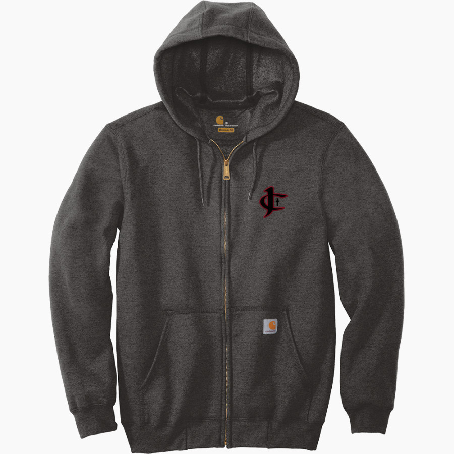 Jupiter Christian Eagles Carhartt Men's Midweight Hooded Zip-Front Sweatshirt