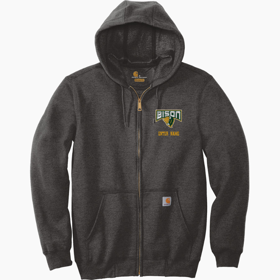 BENTON CENTRAL HIGH SCHOOL BISON <span class="pdp-name-mascot">BENTON BISON</span> Carhartt Men's Midweight Hooded Zip-Front Sweatshirt