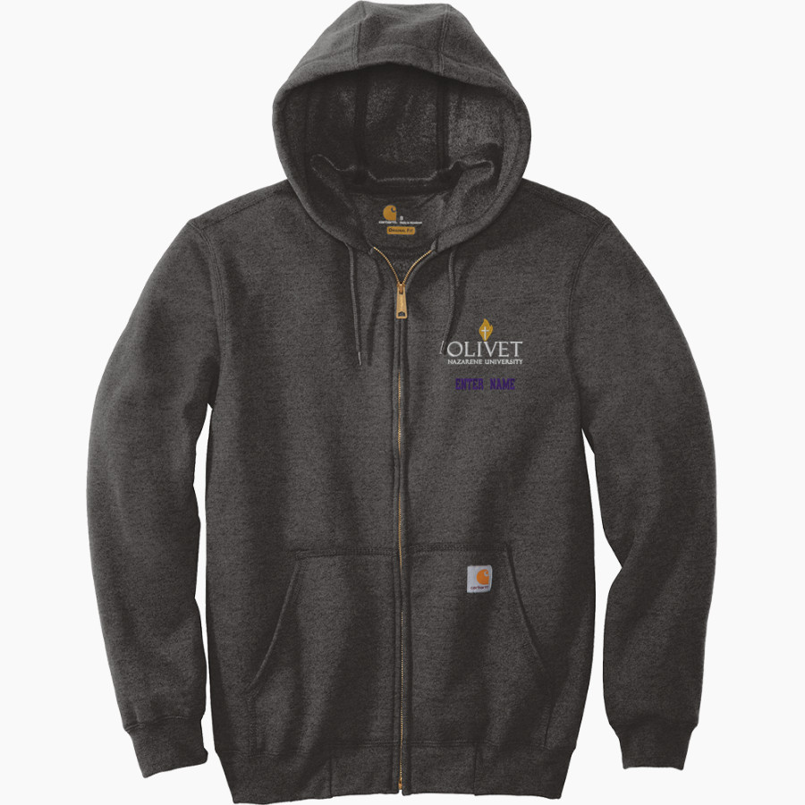 Olivet Nazarene Tigers Carhartt Men's Midweight Hooded Zip-Front Sweatshirt