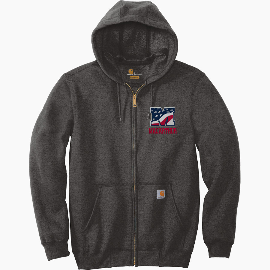 MacArthur Generals <span class="pdp-name-mascot">MACARTHUR HIGH SCHOOL Generals</span> Carhartt Men's Midweight Hooded Zip-Front Sweatshirt