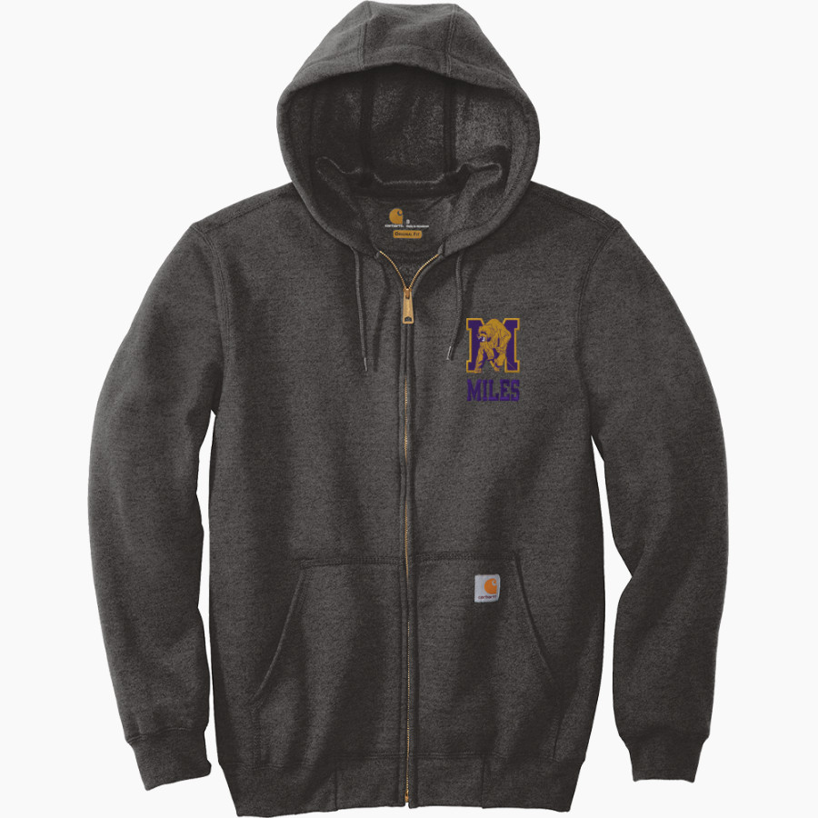 Miles Golden Bears Carhartt Men's Midweight Hooded Zip-Front Sweatshirt