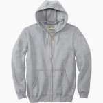 College of Marin Mariners Carhartt Men's Midweight Hooded Zip-Front Sweatshirt Front Thumbnail