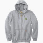 Princeton Montessori School <span class="pdp-name-mascot">Princeton Montessori Deer</span> Carhartt Men's Midweight Hooded Zip-Front Sweatshirt Front Thumbnail