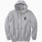 Oakwood Hawks <span class="pdp-name-mascot">Oakwood Hawks</span> Carhartt Men's Midweight Hooded Zip-Front Sweatshirt Front Thumbnail