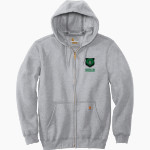 Bear Creek Grizzlies Carhartt Men's Midweight Hooded Zip-Front Sweatshirt Front Thumbnail