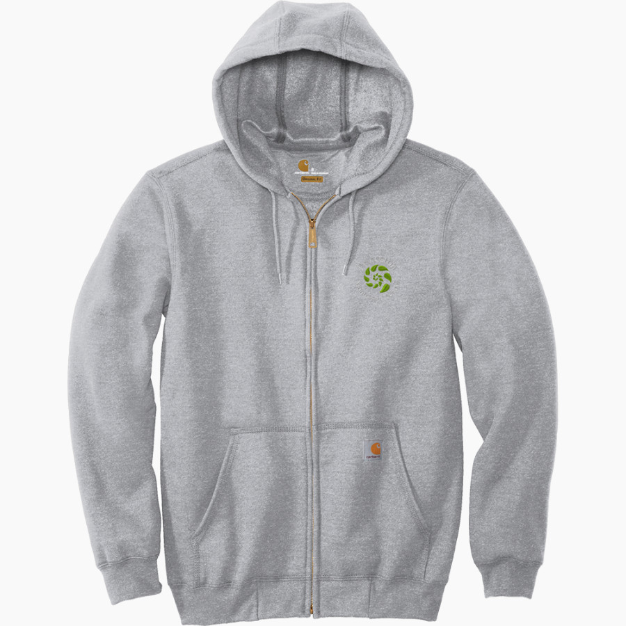 Princeton Montessori School <span class="pdp-name-mascot">Princeton Montessori Deer</span> Carhartt Men's Midweight Hooded Zip-Front Sweatshirt