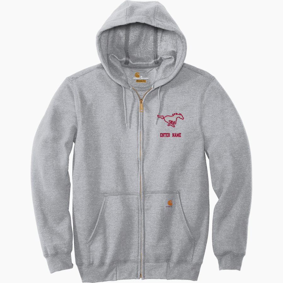 Monte Vista Mustangs <span class="pdp-name-mascot">Monte Vista Mustangs</span> Carhartt Men's Midweight Hooded Zip-Front Sweatshirt