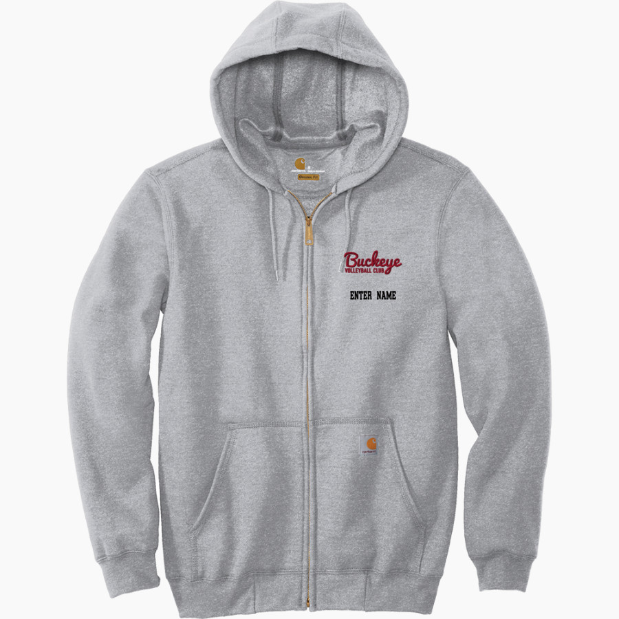 Buckeye Volleyball Club <span class="pdp-name-mascot">Buckeye Volleyball Club</span> Carhartt Men's Midweight Hooded Zip-Front Sweatshirt