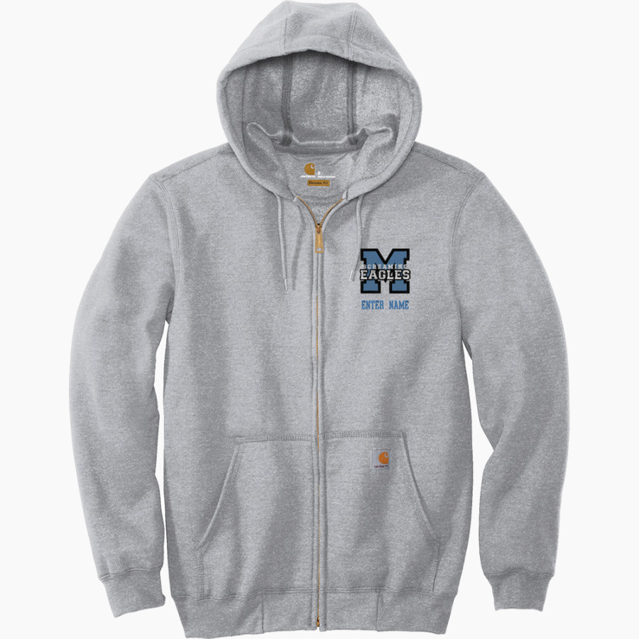 MIDLAKES HIGH SCHOOL SCREAMING EAGLES <span class="pdp-name-mascot">MIDLAKES SCREAMING EAGLES</span> Carhartt Men's Midweight Hooded Zip-Front Sweatshirt