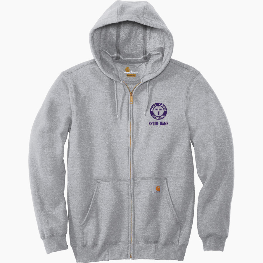 Holy Cross Crusaders <span class="pdp-name-mascot">Holy Cross School Crusaders</span> Carhartt Men's Midweight Hooded Zip-Front Sweatshirt