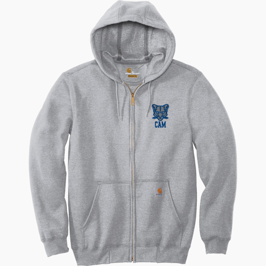 CAM HIGH SCHOOL COUGARS Carhartt Men's Midweight Hooded Zip-Front Sweatshirt