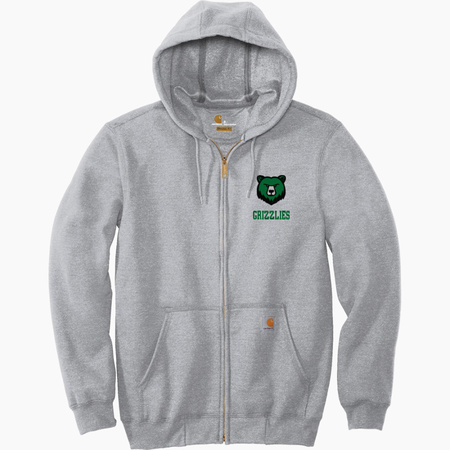 Bear Creek Grizzlies Carhartt Men's Midweight Hooded Zip-Front Sweatshirt