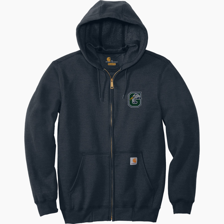 Gunston Herons <span class="pdp-name-mascot">Gunston Herons</span> Carhartt Men's Midweight Hooded Zip-Front Sweatshirt