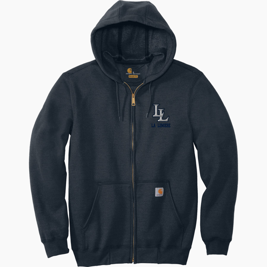 La Lumiere School Lakers Online Store <span class="pdp-name-mascot">La Lumiere Lakers</span> Carhartt Men's Midweight Hooded Zip-Front Sweatshirt