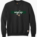 Evergreen Lutheran Eagles Carhartt Men's Midweight Crewneck Sweatshirt Front Thumbnail