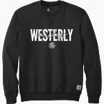 Westerly Bulldogs <span class="pdp-name-mascot">Westerly Bulldogs</span> Carhartt Men's Midweight Crewneck Sweatshirt Front Thumbnail