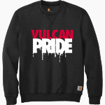 California University of Pennsylvania <span class="pdp-name-mascot">Cal Vulcans</span> Carhartt Men's Midweight Crewneck Sweatshirt Front Thumbnail