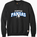 Porter Pandas official sideline store <span class="pdp-name-mascot">Porter Elementary School Pandas</span> Carhartt Men's Midweight Crewneck Sweatshirt Front Thumbnail