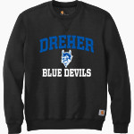 DREHER HIGH SCHOOL BLUE DEVILS <span class="pdp-name-mascot">DREHER BLUE DEVILS</span> Carhartt Men's Midweight Crewneck Sweatshirt Front Thumbnail