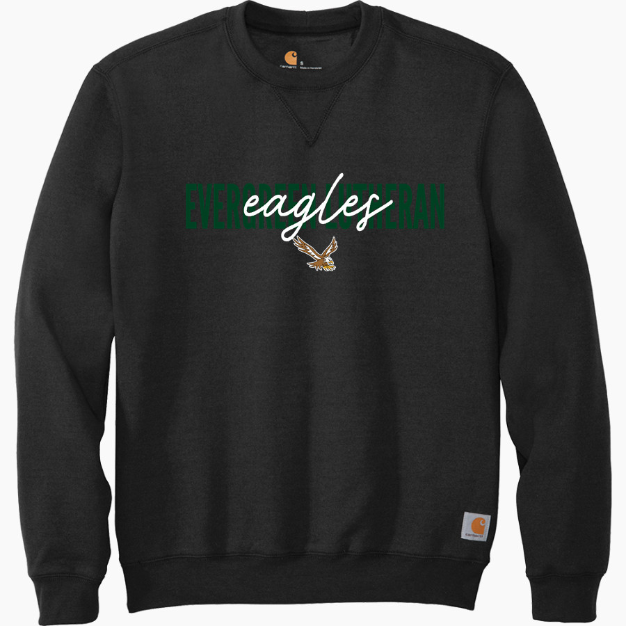 Evergreen Lutheran Eagles Carhartt Men's Midweight Crewneck Sweatshirt