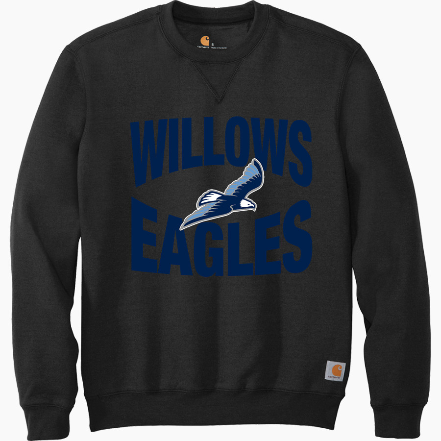 WILLOWS ACADEMY Eagles <span class="pdp-name-mascot">Willows Eagles</span> Carhartt Men's Midweight Crewneck Sweatshirt