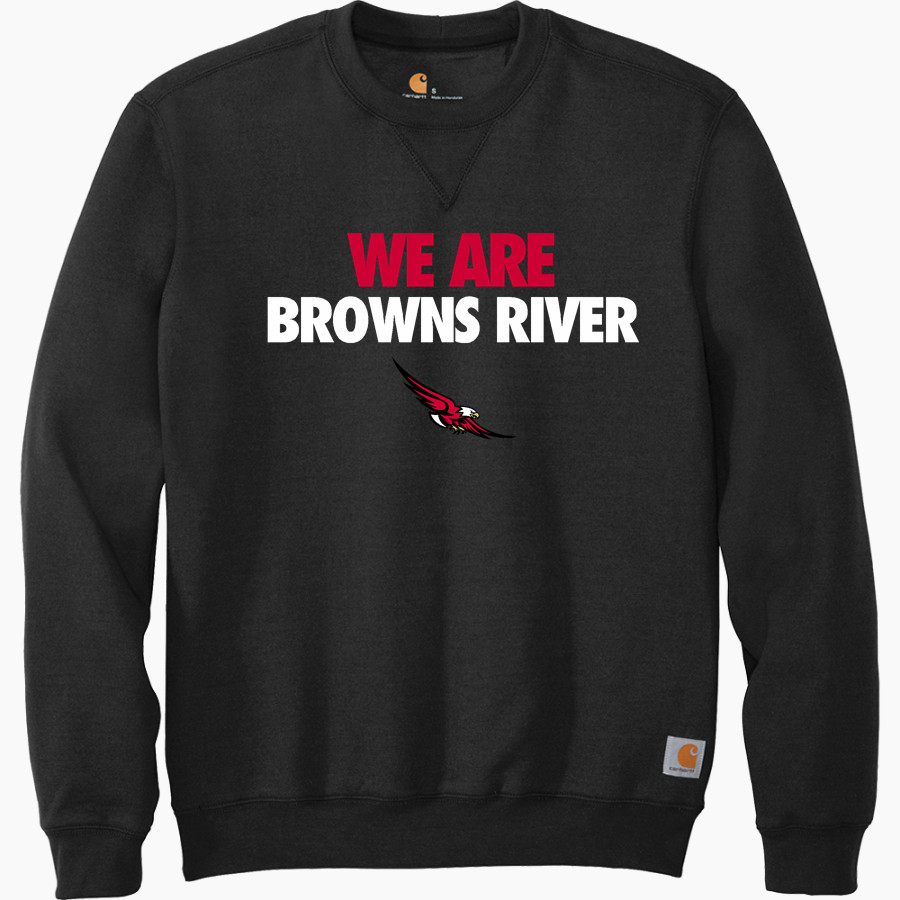 Browns River Falcons Carhartt Men's Midweight Crewneck Sweatshirt