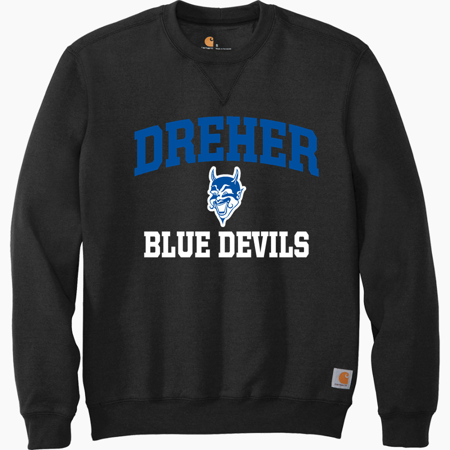 DREHER HIGH SCHOOL BLUE DEVILS <span class="pdp-name-mascot">DREHER BLUE DEVILS</span> Carhartt Men's Midweight Crewneck Sweatshirt