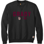 WM E GRADY VOC TECH SCHOOL FALCONS <span class="pdp-name-mascot">GRADY HIGH SCHOOL FALCONS</span> Carhartt Men's Midweight Crewneck Sweatshirt Front Thumbnail