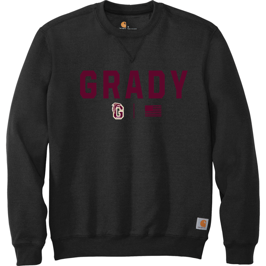 WM E GRADY VOC TECH SCHOOL FALCONS <span class="pdp-name-mascot">GRADY HIGH SCHOOL FALCONS</span> Carhartt Men's Midweight Crewneck Sweatshirt