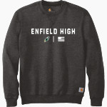 Enfield High School Eagles <span class="pdp-name-mascot">Enfield High Eagles</span> Carhartt Men's Midweight Crewneck Sweatshirt Front Thumbnail