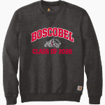Boscobel Bulldogs Carhartt Men's Midweight Crewneck Sweatshirt Front Thumbnail