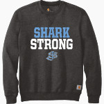 St. James Sharks Carhartt Men's Midweight Crewneck Sweatshirt Front Thumbnail