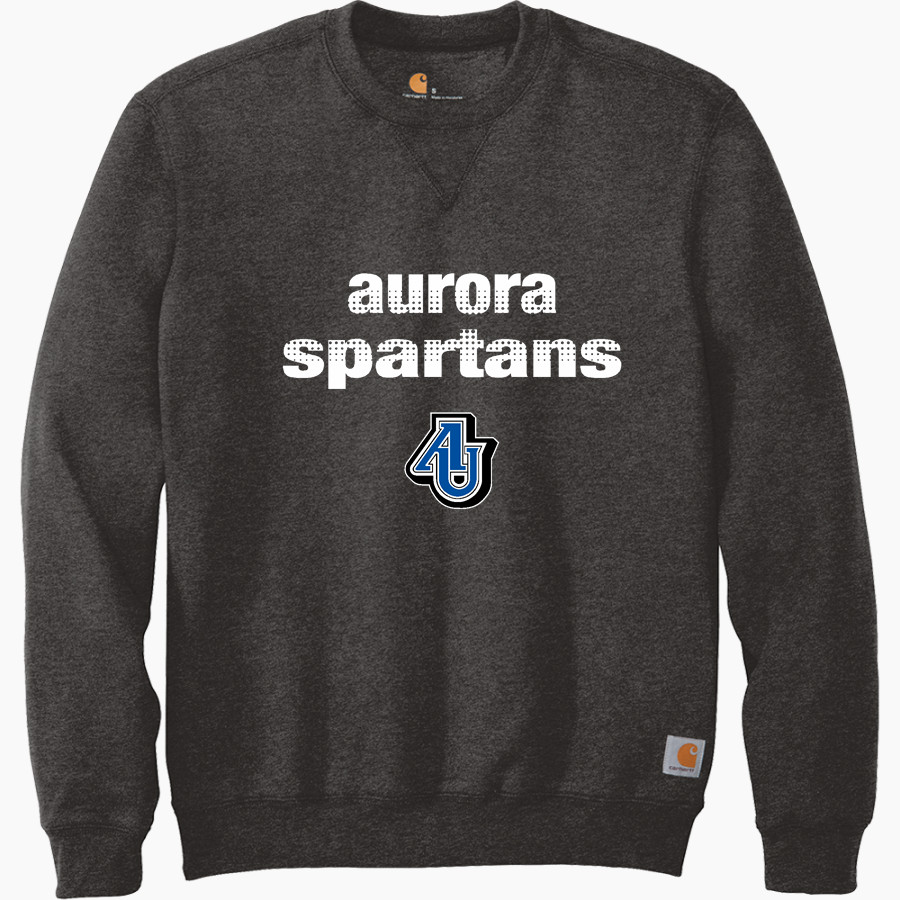 Aurora University Spartans Online Store <span class="pdp-name-mascot">Aurora Spartans</span> Carhartt Men's Midweight Crewneck Sweatshirt