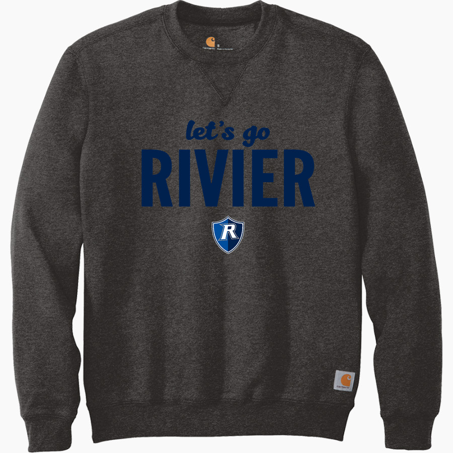 Rivier University Official Store of the Raiders <span class="pdp-name-mascot">Rivier University Raiders</span> Carhartt Men's Midweight Crewneck Sweatshirt