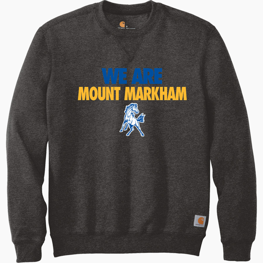 MOUNT MARKHAM HIGH SCHOOL MUSTANGS <span class="pdp-name-mascot">MOUNT MARKHAM MUSTANGS</span> Carhartt Men's Midweight Crewneck Sweatshirt