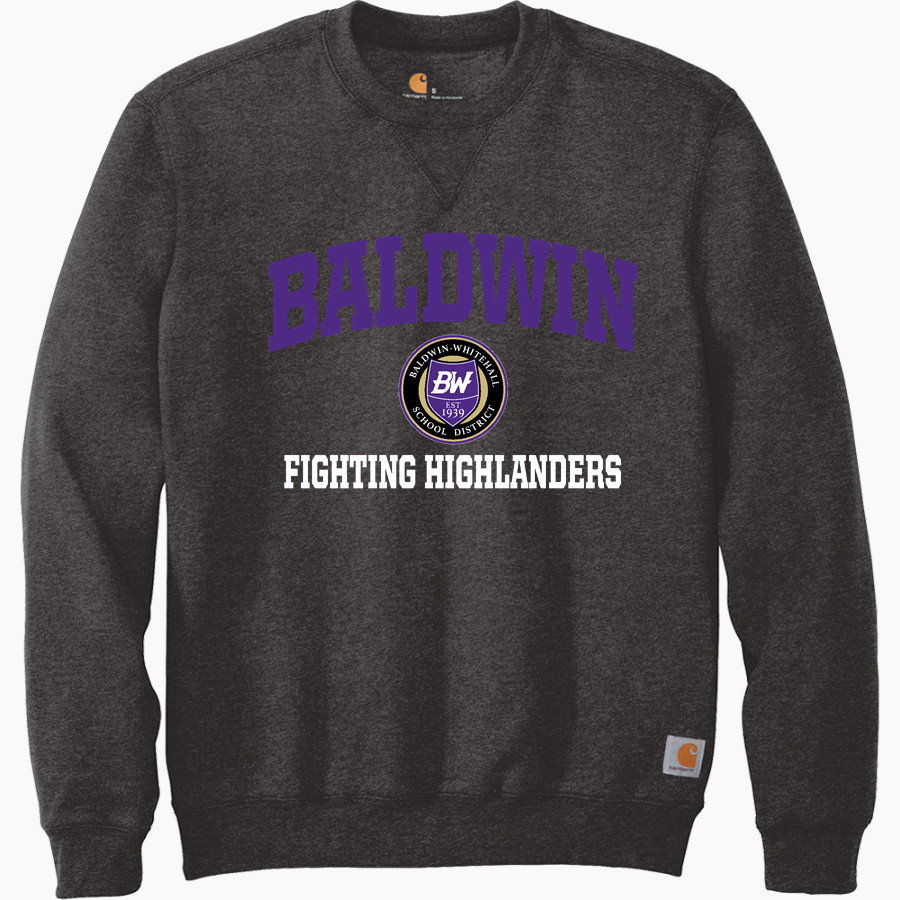 Baldwin High School Fighting Highlanders <span class="pdp-name-mascot">Baldwin Fighting Highlanders</span> Carhartt Men's Midweight Crewneck Sweatshirt