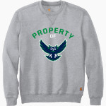 Warren Wilson Owls Carhartt Men's Midweight Crewneck Sweatshirt Front Thumbnail