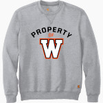 West De Pere Phantoms Online Store <span class="pdp-name-mascot">West De Pere Phantoms</span> Carhartt Men's Midweight Crewneck Sweatshirt Front Thumbnail