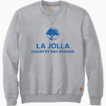 LA JOLLA COUNTRY DAY SCHOOL <span class="pdp-name-mascot">LA JOLLA TORREYS</span> Carhartt Men's Midweight Crewneck Sweatshirt Front Thumbnail