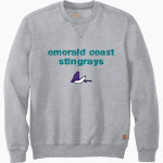 Emerald Coast Stingrays <span class="pdp-name-mascot">Emerald Coast Stingrays</span> Carhartt Men's Midweight Crewneck Sweatshirt Front Thumbnail