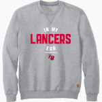 Lancer Lacrosse Lancers <span class="pdp-name-mascot">Lancer Lacrosse Lancers</span> Carhartt Men's Midweight Crewneck Sweatshirt Front Thumbnail