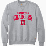 Hamilton Chargers <span class="pdp-name-mascot">Hamilton Chargers</span> Carhartt Men's Midweight Crewneck Sweatshirt Front Thumbnail