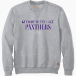 Glencoe-Silver Lake Panthers <span class="pdp-name-mascot">Glencoe Silver-Lake Panthers</span> Carhartt Men's Midweight Crewneck Sweatshirt Front Thumbnail