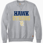 Decatur Central Hawks <span class="pdp-name-mascot">Decatur Central Hawks</span> Carhartt Men's Midweight Crewneck Sweatshirt Front Thumbnail