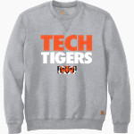 Tech High School Tigers <span class="pdp-name-mascot">Tech High School</span> Carhartt Men's Midweight Crewneck Sweatshirt Front Thumbnail