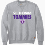 University Of St. Thomas Athletics The Official Online Store <span class="pdp-name-mascot">St. Thomas Tommies</span> Carhartt Men's Midweight Crewneck Sweatshirt Front Thumbnail