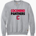 COCONINO HIGH SCHOOL PANTHERS Carhartt Men's Midweight Crewneck Sweatshirt Front Thumbnail