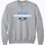 Tampa Youth Basketball Association Carhartt Men's Midweight Crewneck Sweatshirt Front Thumbnail