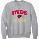 ATHENS HIGH SCHOOL RED HAWKS <span class="pdp-name-mascot">ATHENS RED HAWKS</span> Carhartt Men's Midweight Crewneck Sweatshirt Front Thumbnail