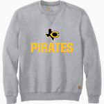 CRANDALL HIGH SCHOOL PIRATES Carhartt Men's Midweight Crewneck Sweatshirt Front Thumbnail